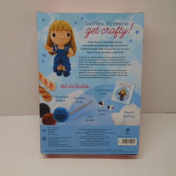 Unofficial Taylor Swift Crochet Craft Kit and Book New - Picture 2 of 8